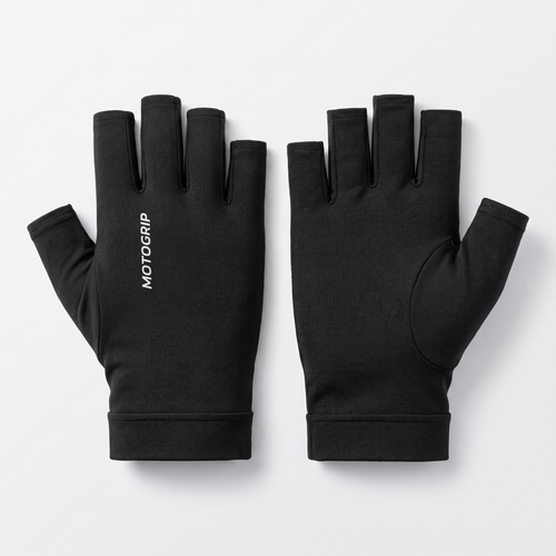 A pair of MotoGrip partial-finger riding support liners